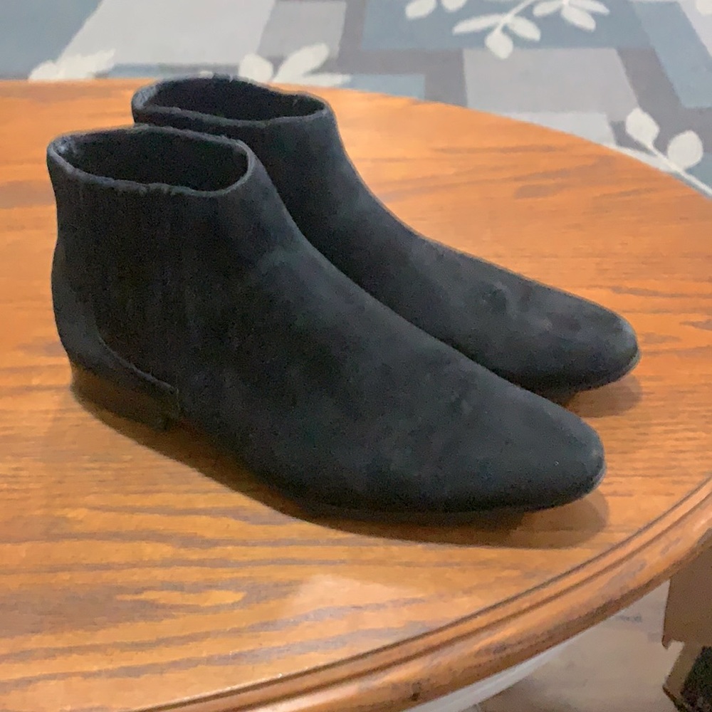 Black Suede Aldo boots. Size 10.